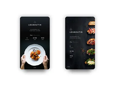 Day054 Confirm Reservation 054 app background confirm dailyui mobile photograph reservation restaurant sans