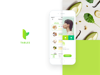 TABLES Story board mobile reservation restaurant tables ui ux