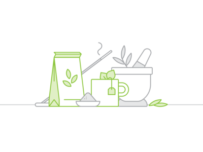 Herb 029/100 calm design herb herbal tea icon icon set iconography illustration minimal spirit therapy vector