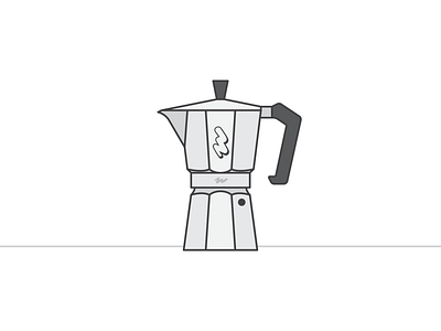 Coffee 033/100 branding coffee coffee pot design icon illustration logo minimal percolator vector