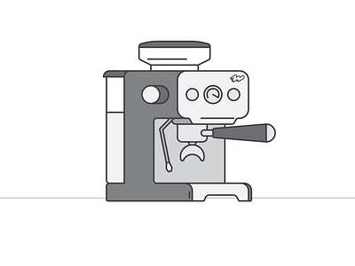 Coffee 036/100 branding coffee coffee machine design icon illustration logo minimal vector