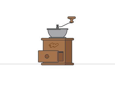 Coffee 038/100 branding coffee coffee maker icon illustration logo minimal vector