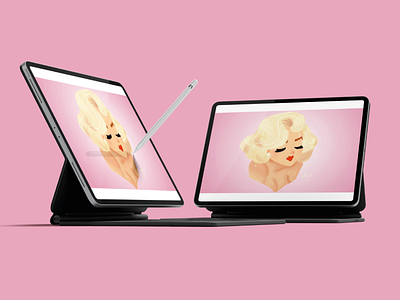 Marilyn Monroe - illustration digital digital drawing drawing free style graphics illustrations pencils photoshop wacom