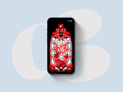 Mobile Wallpaper abstract branding custom design graphic design illustration mobile pattern red wallpaper