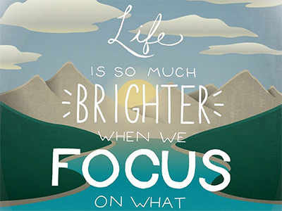 Life is So Much Brighter hand lettered handlettering illustration texture vector
