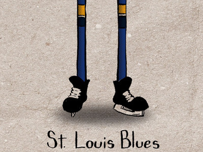 Hockey Socks Poster - The Blues