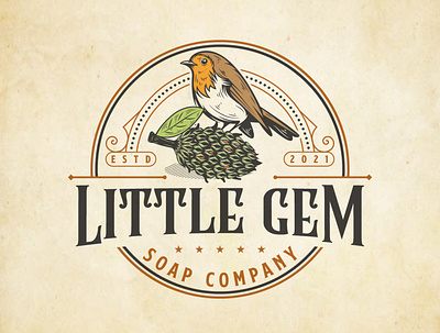 little gem Soap Company branding design graphic design icon illustration logo typography vector
