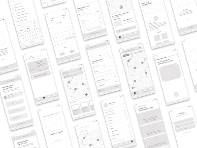 CarShare // UX car design grey ux uxui wireframes