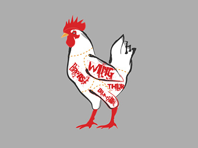 Chicken chicken dubai graffiti illustration interior design lettering meat restaurant street art typography