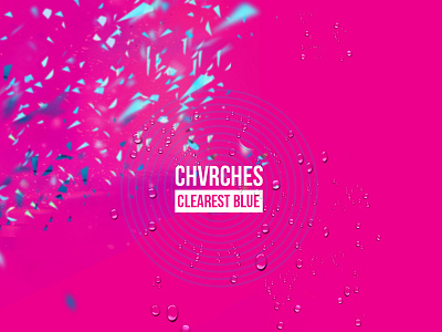Chvrches - Clearest Blue cover typography chvrches circle design development digital font ideas illustration music pink