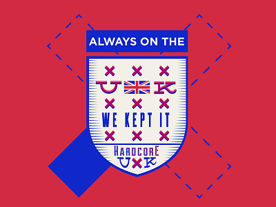 Always on the UK badge design illustration jamie xx lettering lyrics music red signage song typography uk