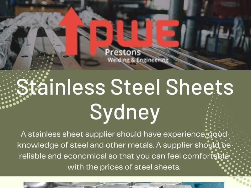 Stainless Steel Sheets Sydney by Prestons Welding on Dribbble
