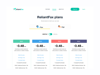 ReliantFax app designer branding mobile app ui design uiux ux design web designer website design