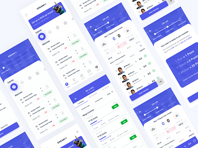 Dream11 Concept UI app designer branding design illustration logo mobile app ui design ui designer uiux ux designer web designer website design