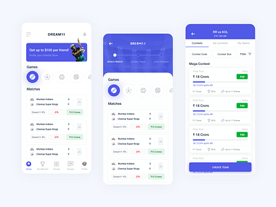 Dream11 Concept App