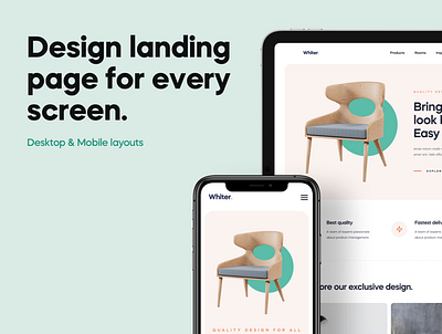 Landing Page for every screen. 3d animation branding everyscreen freebie illustration landingpage ui vector