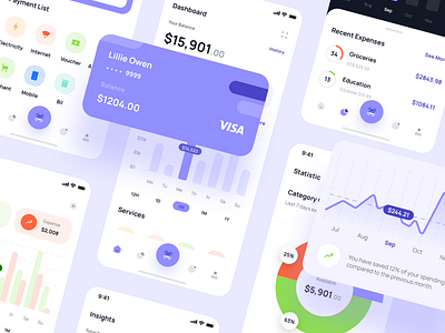 Finance App UI KIT 2.0 Freebie