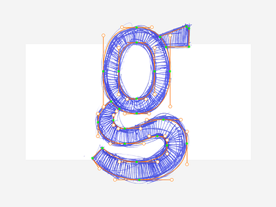 g bezier g lettering pen sketch type vector