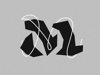 13. М 36days 36days m 36daysoftype 36daysoftype05 contrast fractured kabel lettering vector