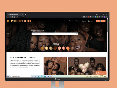 BIPOCSTOCK Stock Photography Website app branding design illustration logo typography ui ux