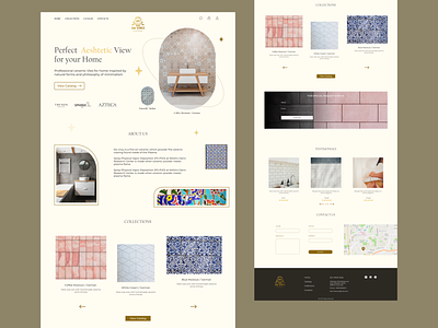 Da Vinci Ceramic Tiles Website Design ceramic dailyui graphic design landingpage ui uiux ux