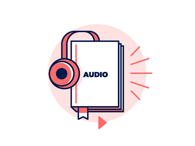 Library - audiobook icon audiobook library play sound speaker