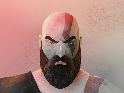 Kratos affinity character games god of war illustration kratos portrait ps4
