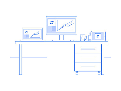 office in the cloud cloud computer desk office sync telecommunication