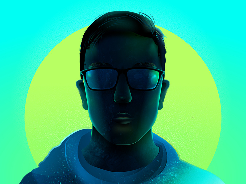 Self-Portrait affinity designer vector face illustration man self-portrait myself portrait