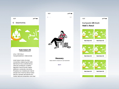Kisah Nabi App aplication app appdesign application design kisahnabi ui