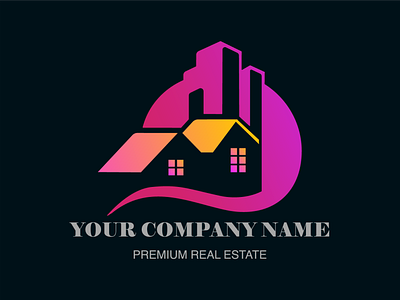 Real Estate Premium Logo Design advertising post design banner design best logo branding business logo cover design creative logo design illustration logo logo design logo designer premium logo premium logo design real estate logo real estate premium logo shibu naidu ui