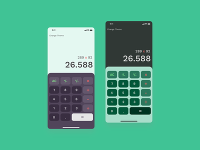 Calculator With Green Theme appui calculator green