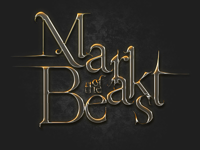 Mark of the Beast graphic design hand drawn logo logo design photoshop typography