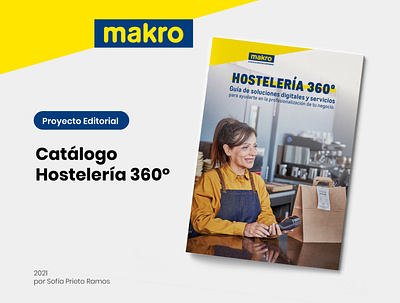 Magazine "Hostelería 360" cover design editorial editorial design graphic design indesign magazine magazine design makro photoshop