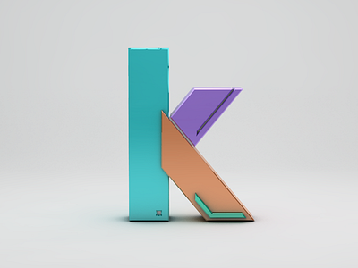 K alphabet design k lettering type typography working progress