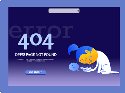 Daily UI #008 — 404 Page design ui ux