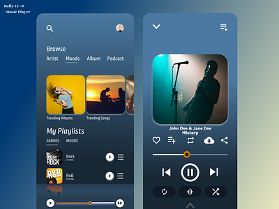 Daily UI #9 - Music Player