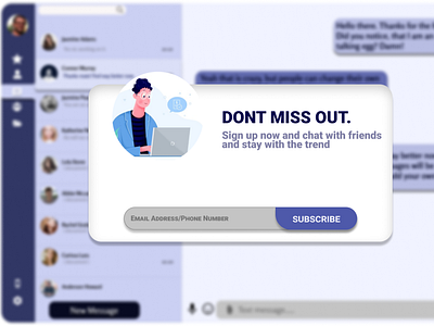 DailyUI day 016 Pop-Up / Overlay