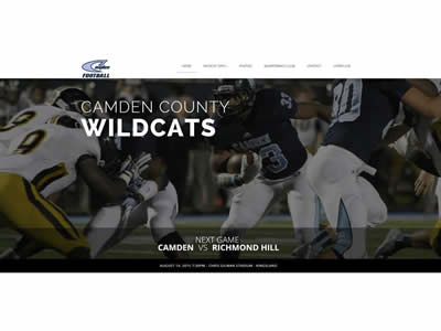 CCHS Wildcat Football bootstrap football html mobile sports web design