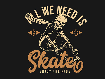 All We Need Is Skate Enjoy The Ride