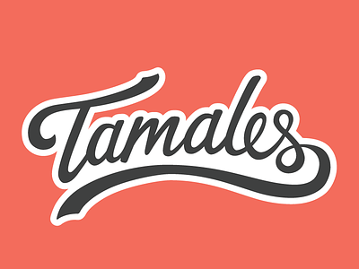Thanksgiving Tamales!! food hand lettering lettering script sticker sticker mule tamales vector