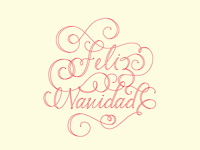 Feliz Navidad! christmas feliz navidad lettering red type typography vector