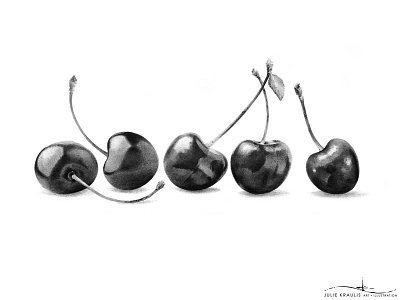 JKAI // Cherries cherries drawing graphite