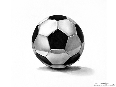 JKAI // Football drawing football graphite