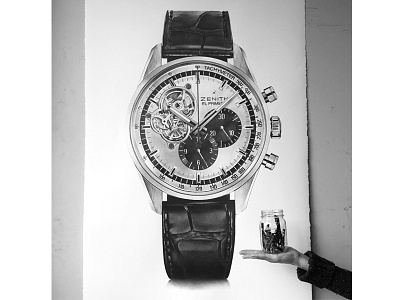 JKAI // Timepieces, Zenith El Primero drawing graphite