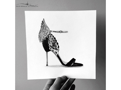 JKAI // Sophia Webster 'Evangeline' Sandals drawing graphite shoes