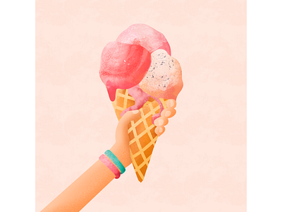 Ice Cream art design digital art digital illustration ice cream ice cream illustration icecream illustration procreate