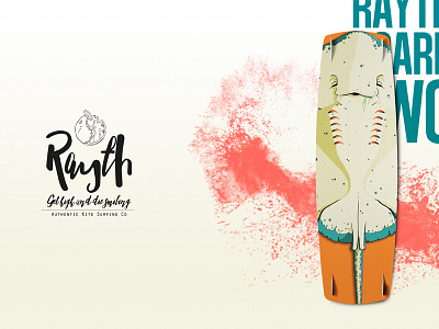 Rayth Board Two board deck iggsy kitesurfing kiting logo ray rayth stingray surf wake waves