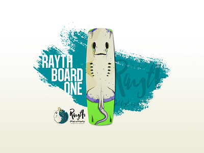 Rayth Board One board deck iggsy kitesurfing kiting logo ray rayth stingray surf wake waves