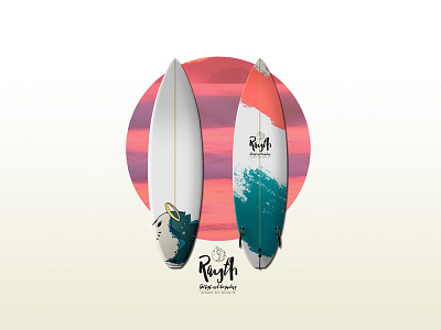 Rayth Surf Board board deck iggsy kitesurfing kiting logo ray rayth stingray surf wake waves